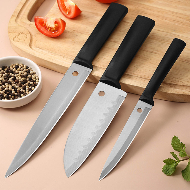 Sand 3pcs Kitchen Knife Sets with Holes