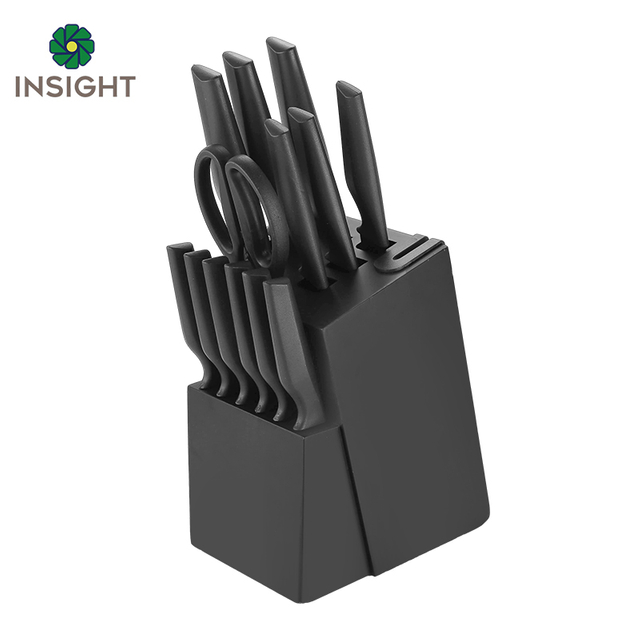 14 Pieces Black Knife Sets