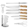 Cuchillos puestos para la cocina