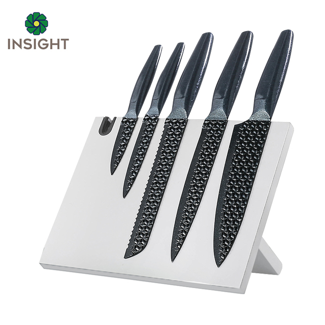 Titanium Plating Kitchen Kinfe Sets