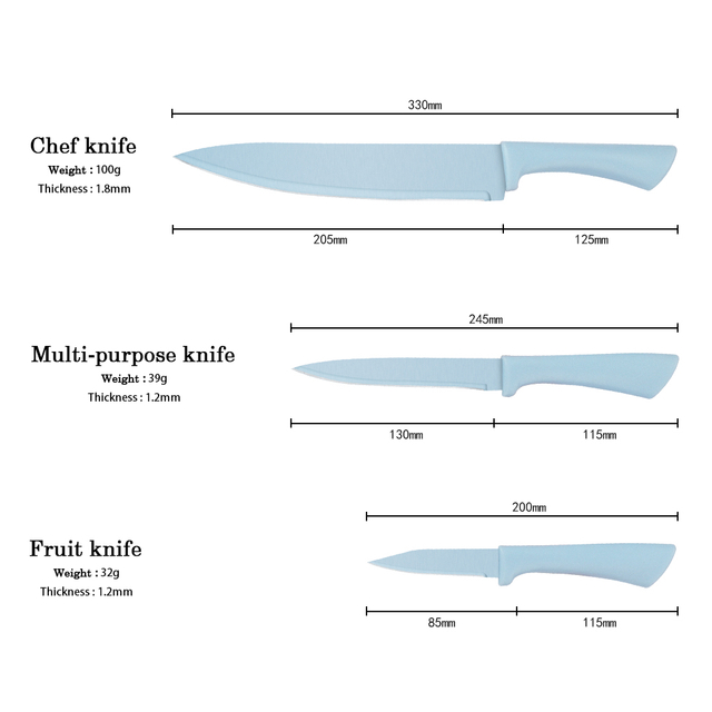 3-Piece Chef Knife Set