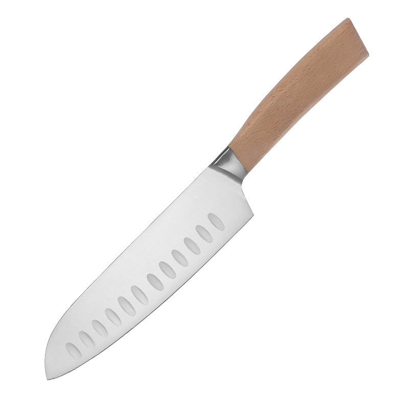 Set di coltelli globali con manico in legno