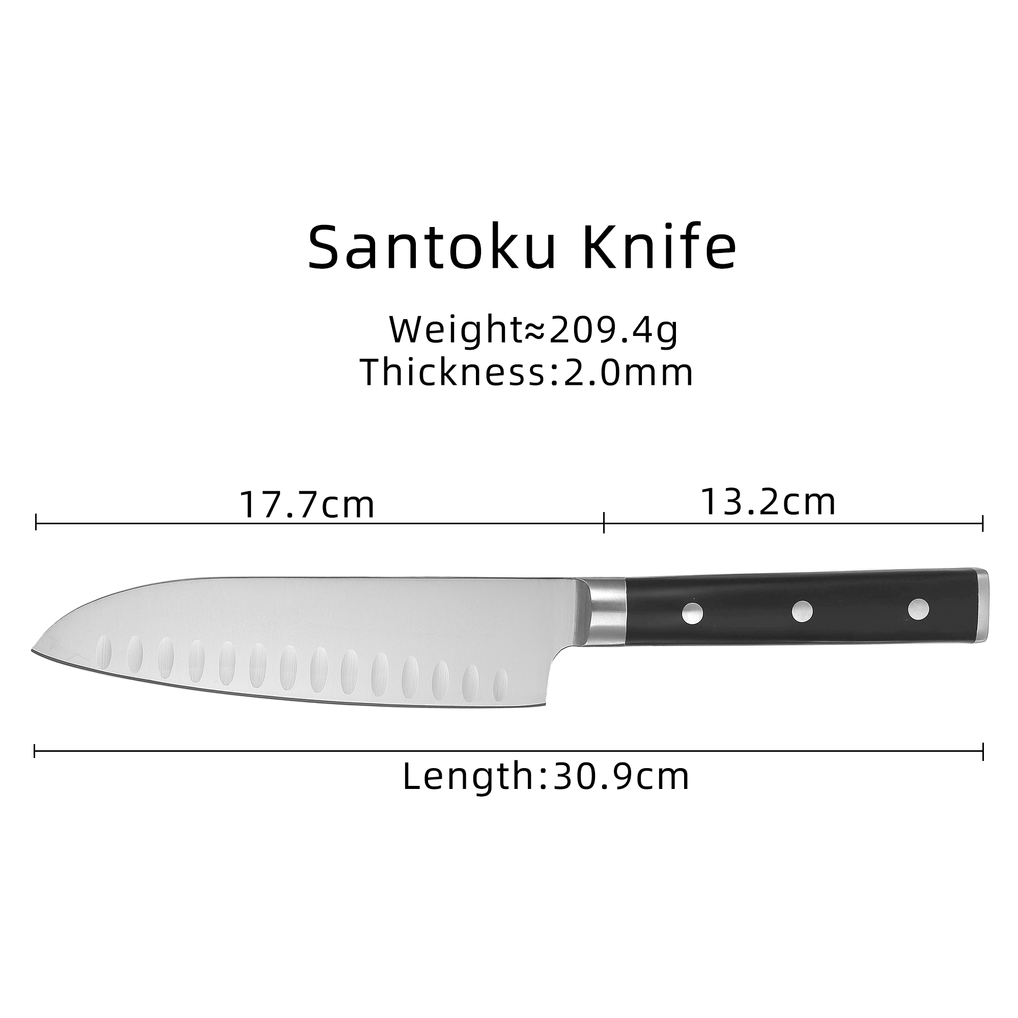 Coltello da chef giapponese a doppio acciaio a doppia acciaio
