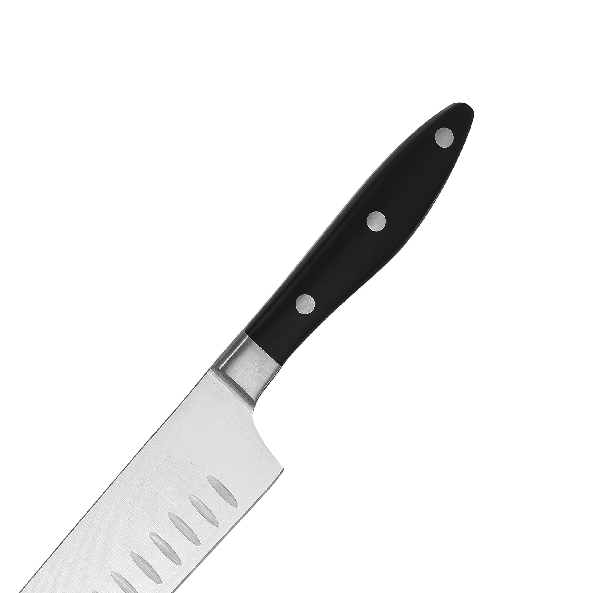 Cuchillo de santoku de acero inoxidable de 7 pulgadas