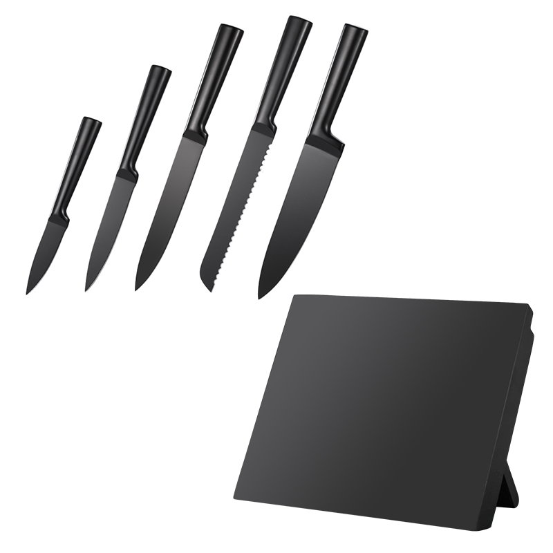 Black 3Cr13 Kitchen Kinfe Sets