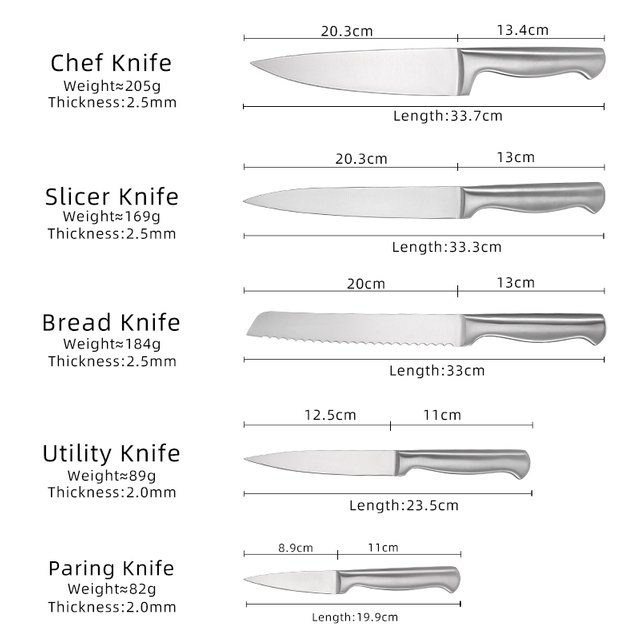 3Cr13 Kitchen Knives Set