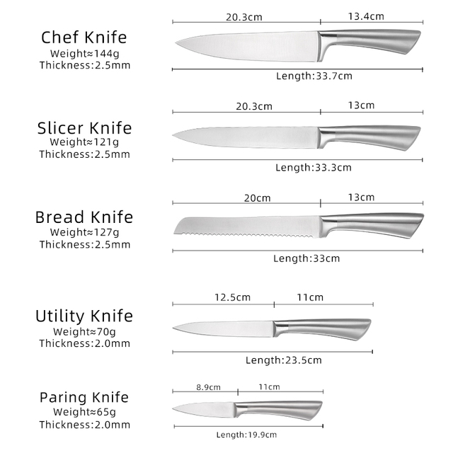 Stainless Steel Knife Set