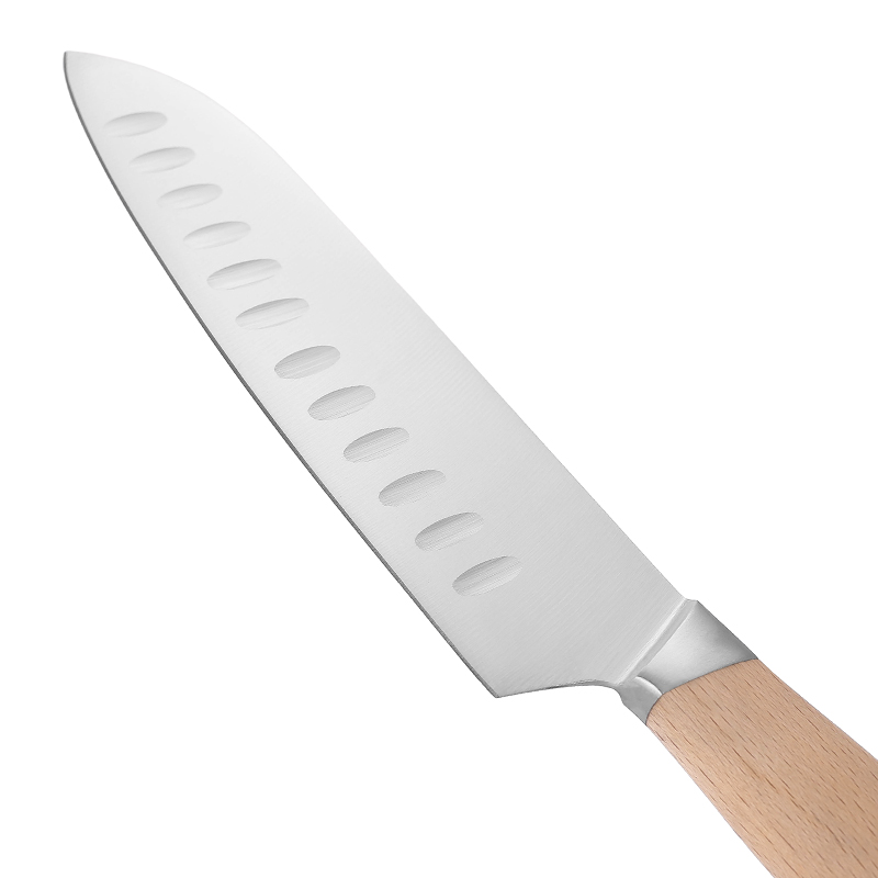 Set di coltelli globali con manico in legno