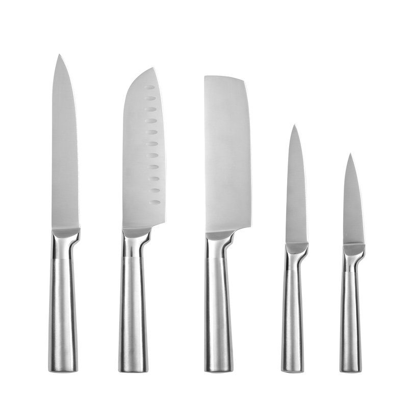 Juego de cuchillos de chefs de acero inoxidable