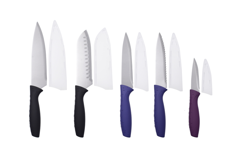 Juegos de cuchillos de chef de acero inoxidable premium