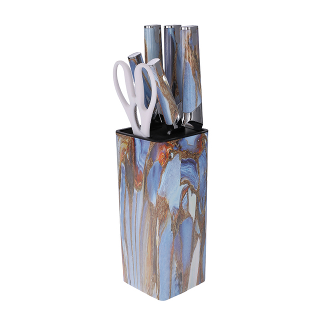 7-Piece Kitchen Knife Set with Knife Block